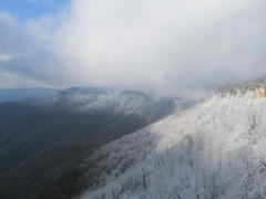 Вид на горы в снегу, Адыгея