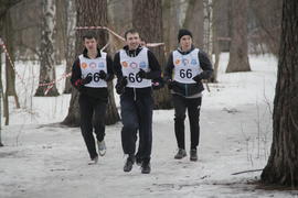 Команда Департамента труда и социальной защиты г.Москвы на гонке ГТО в парке Сокольники