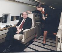 Борис Березовский в самолете