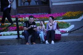 Туристы на Красной площади