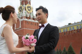 Китайская свадьба на Красной площади
